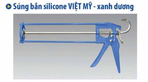Súng bắn silicone Việt Mỹ - màu xanh dương